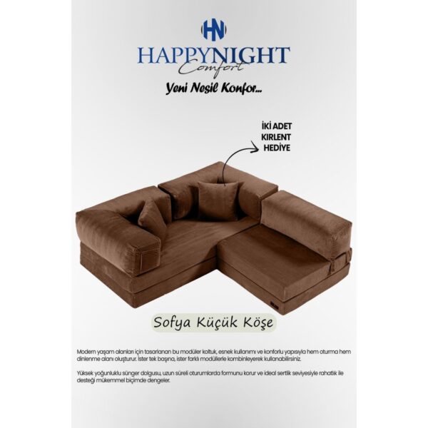 Happy Night Sofya Küçük Köşe | Aktivite Koltuğu | Oyun Koltuğu | Sünger Koltuk | Sinema Koltuğu. 180X180 cm