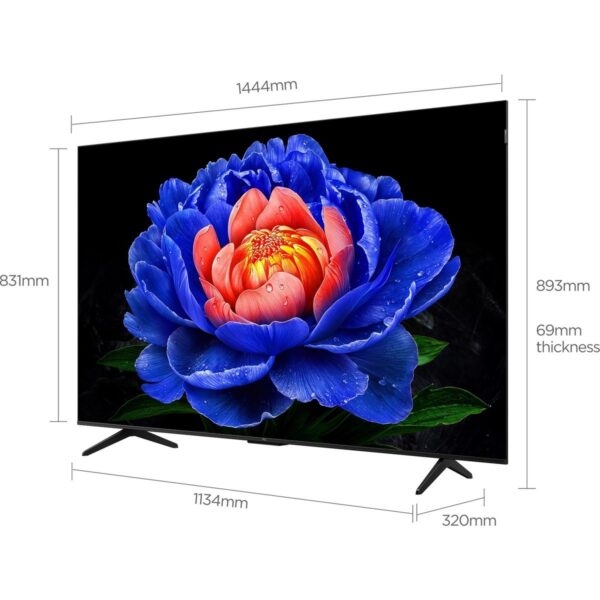 TCL 65T6D 65” 165 Ekran Uydu Alıcılı 4K Ultra HD Google Smart QLED TV