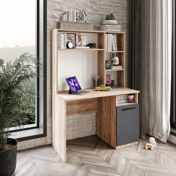 Afilli Izmir Cocuk Odası Takımı Tamamı Mdf Flora ve Antrasit