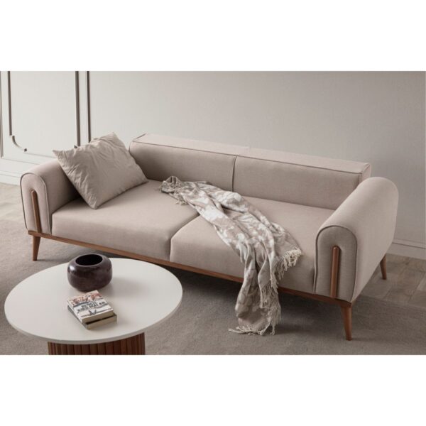 Riva 3+3+1 Koltuk Takımı Sütlü Kahve