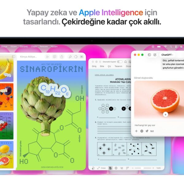 Apple MacBook Neo A18 Pro 8GB 256GB SSD macOS 13″ Taşınabilir Bilgisayar Indigo MHFF4TU/A