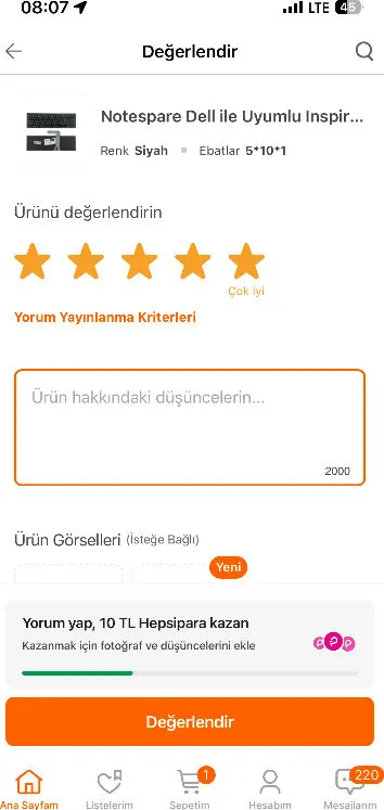 Enver Göktaşer ürün değerlendirmesi