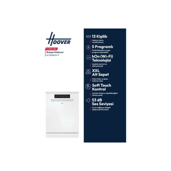 Hoover HF 3E53E0W-17 5 Programlı Bulaşık Makinesi